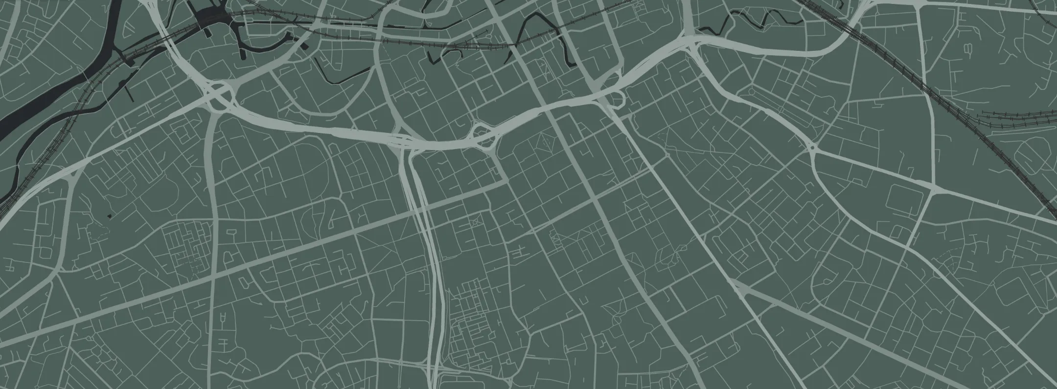 A map of Central Manchester, Manchester